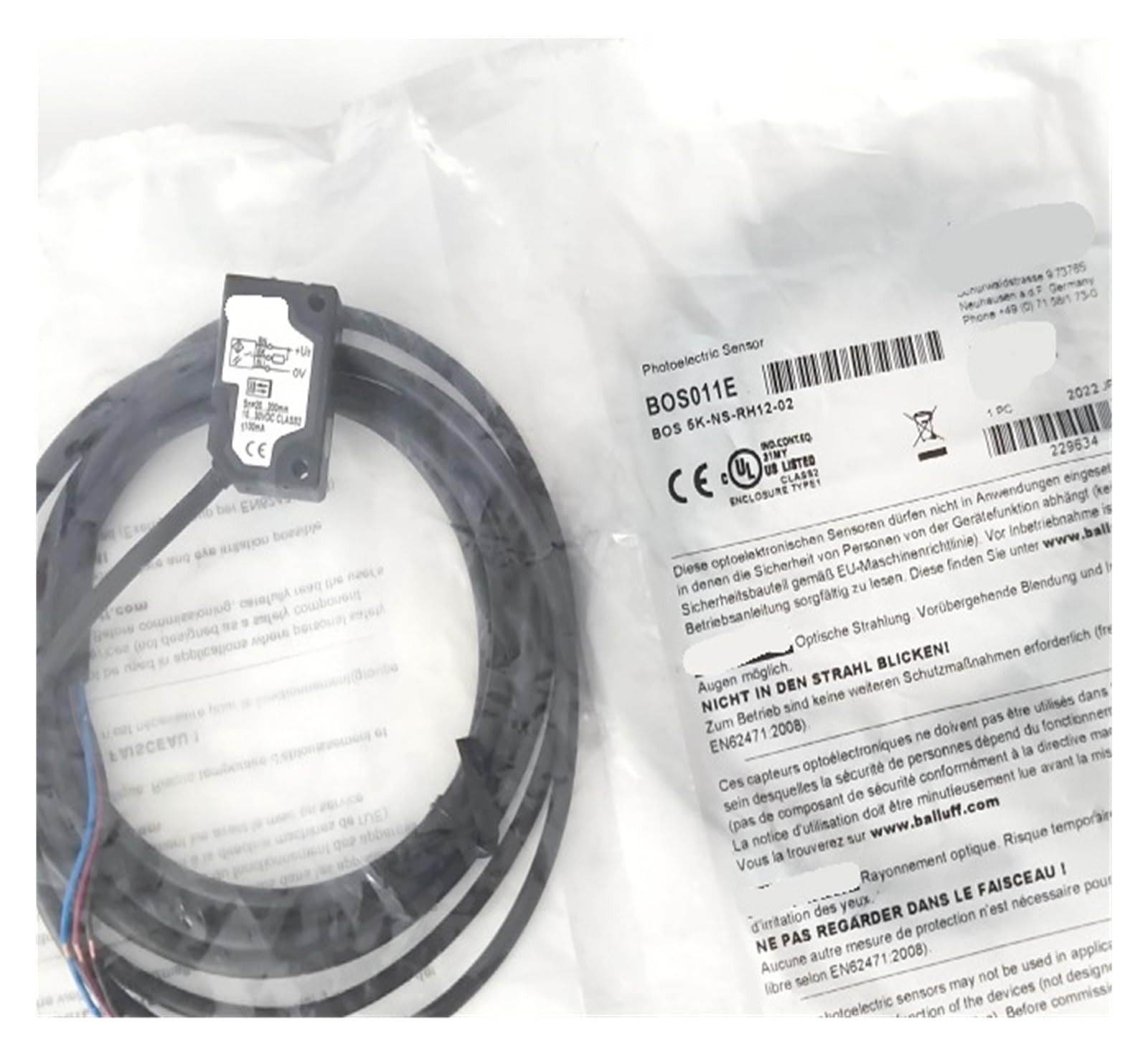 XGINGWRPJ BOS011E 5K-NS-RH12-02 photoelectric sensor