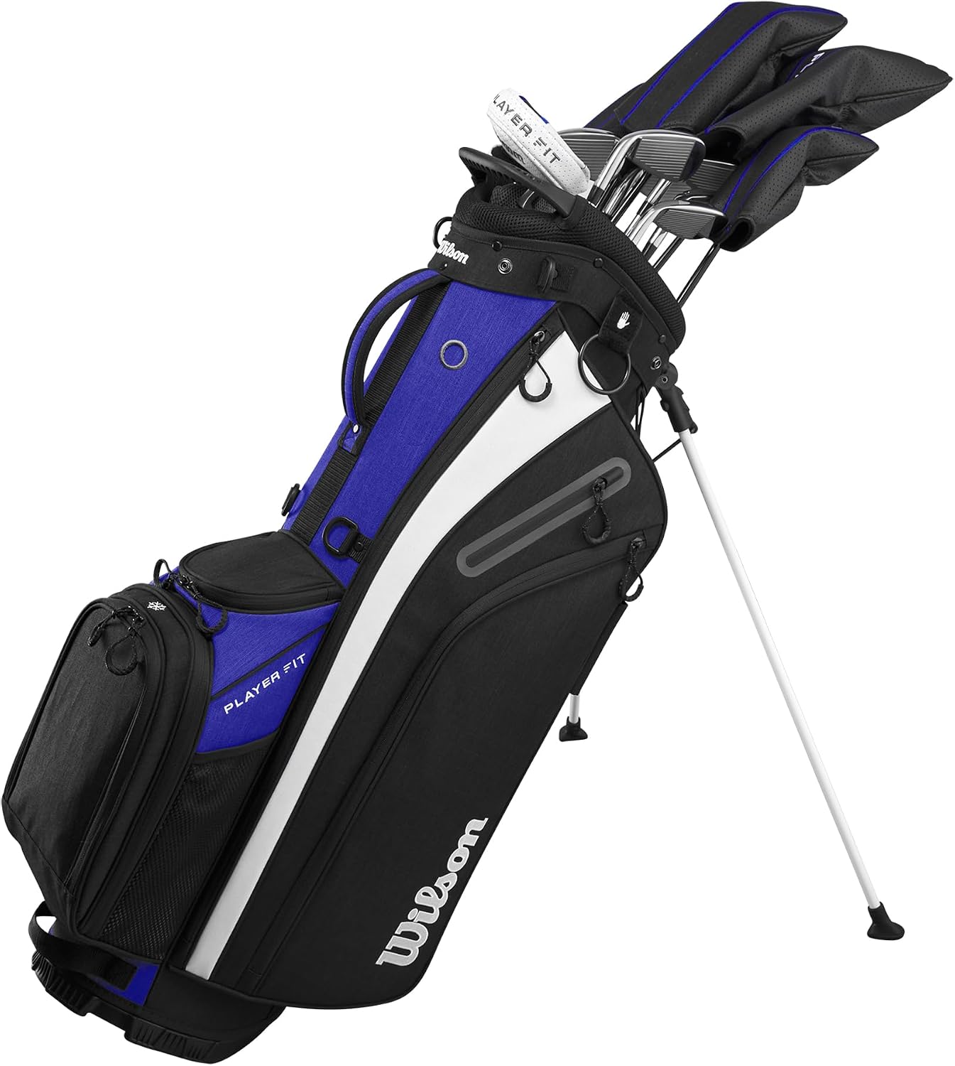 Wilson Golf Clubs, Player Fit Complete Set, Incl. Stand Bag Golf Bag, Steel, For Men
