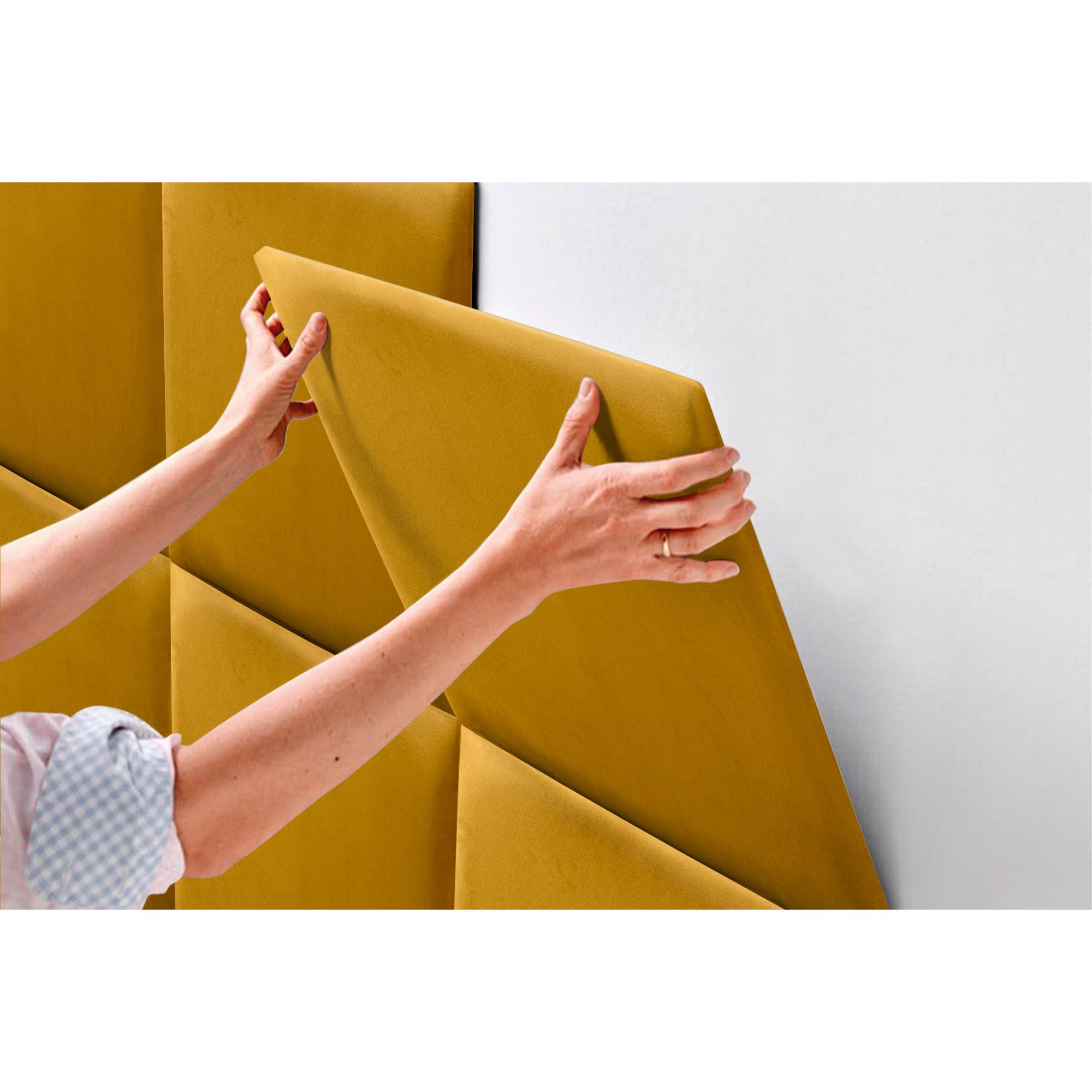 Testiera Letto Imbottita In Velluto Marrone - Pannelli Autoadesivi 120cm - Foto 11