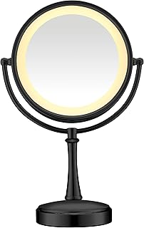 Conair Touch-Control Lighted Mirror, 1 Count, Matte Black Finish (BE87MB)