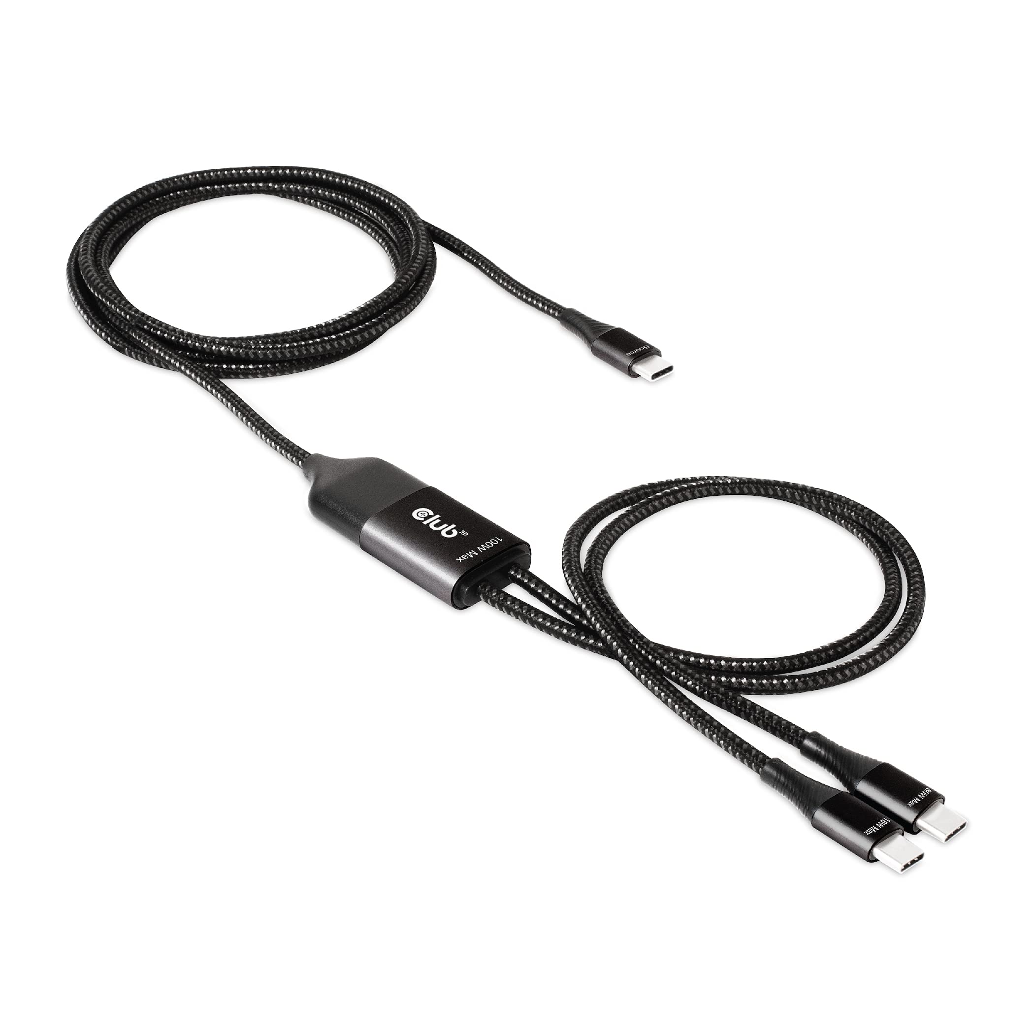CABLE DE CARGA CLUB3D USB TIPO C 2X TIPO C 1,83M 100W PC/PC