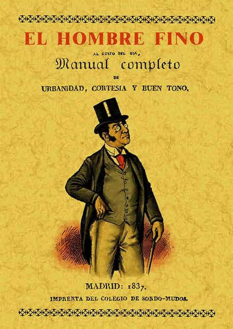 Portada de El Hombre Fino o Manual Completo de Urbanidad Cortesia y Buen Gu Sto