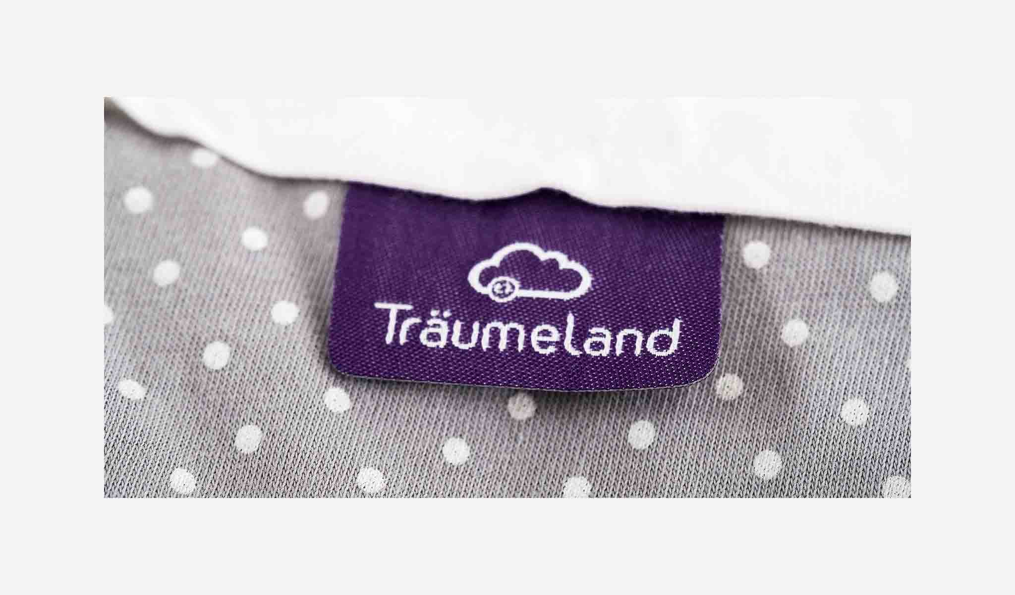 Träumeland S0100101 Outdoor sleeping bag LOVE dots, grey, size 44, multi-colored Baby Products