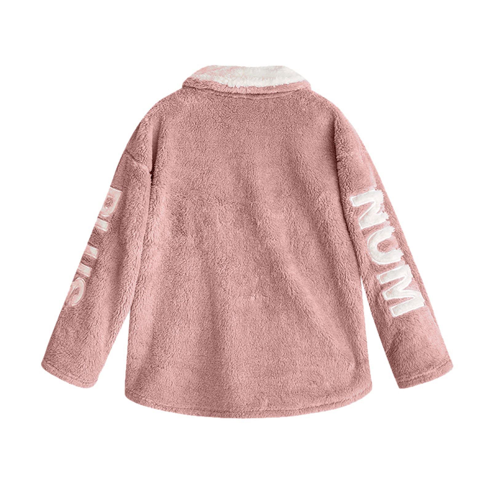 Conjunto de pijama de algodón mullido con botones para mujer, estilo casual, cálido, de algodón, suave, acogedor, ropa de dormir para invierno, otoño, ropa de descanso, suave y cómoda