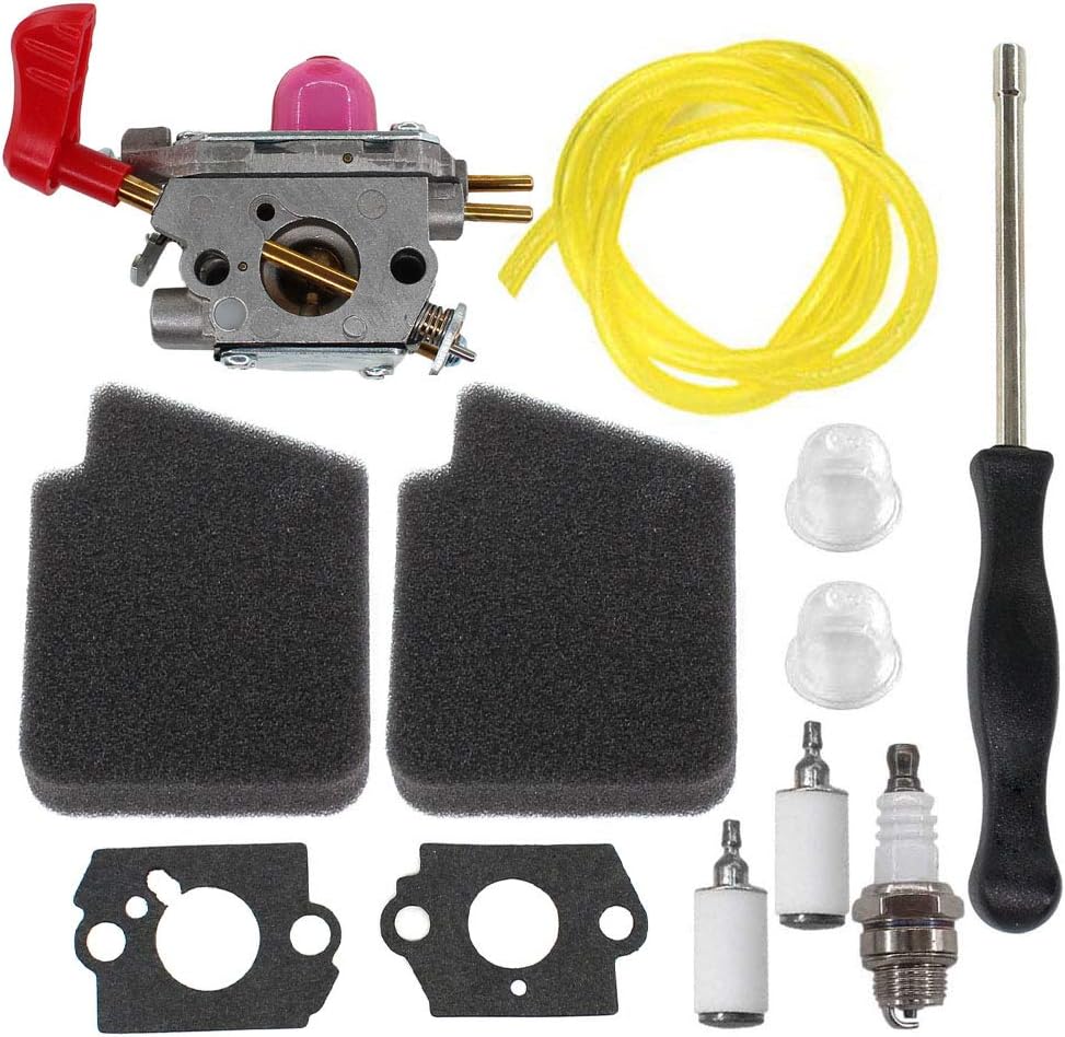 AISEN Carburetor for C1U-W43 545081857 Poulan VS-2 BVM200FE Leaf Blower 358.794763 358.794770 358.794780 Fuel Line Air Filter Spark Plug