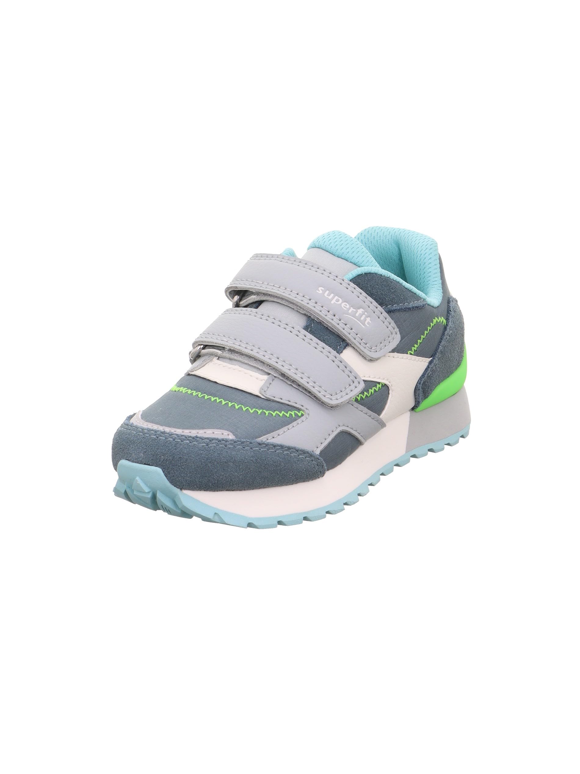 Superfit Dash Boys' Trainers 1-009560, Blue Light Green 8010, 1.5 UK