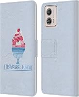 Vista 10 de Head Case Designs Funda de piel con licencia oficial de Planet Cat Black Forest Gato Puns compatible con Motorola Moto G53 5G