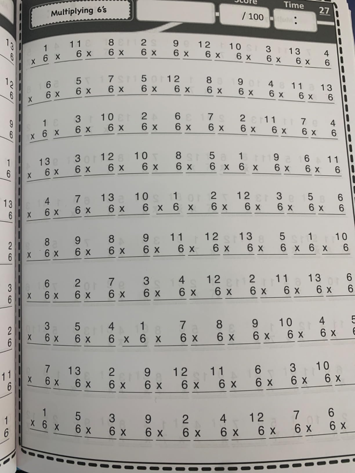 Multiplication Speed Drills: 100 Daily Timed Math Speed Tests ...
