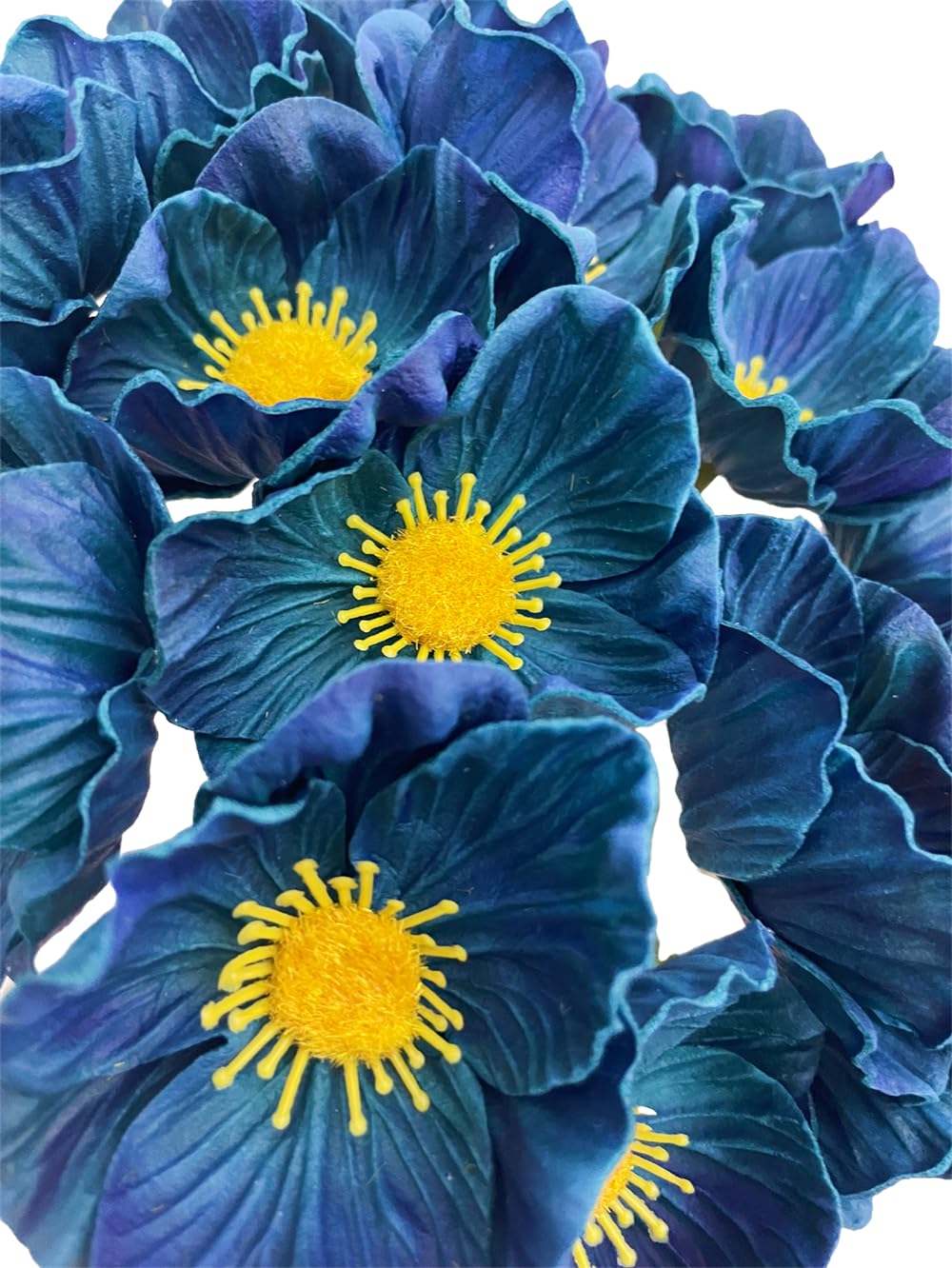 Künstlicher Anemonen-Mohnblumenstrauß – 14 Stück, 30 Cm Hoch, UV-beständig, Für Deko Zu Hause, Hochzeit Oder Tisch