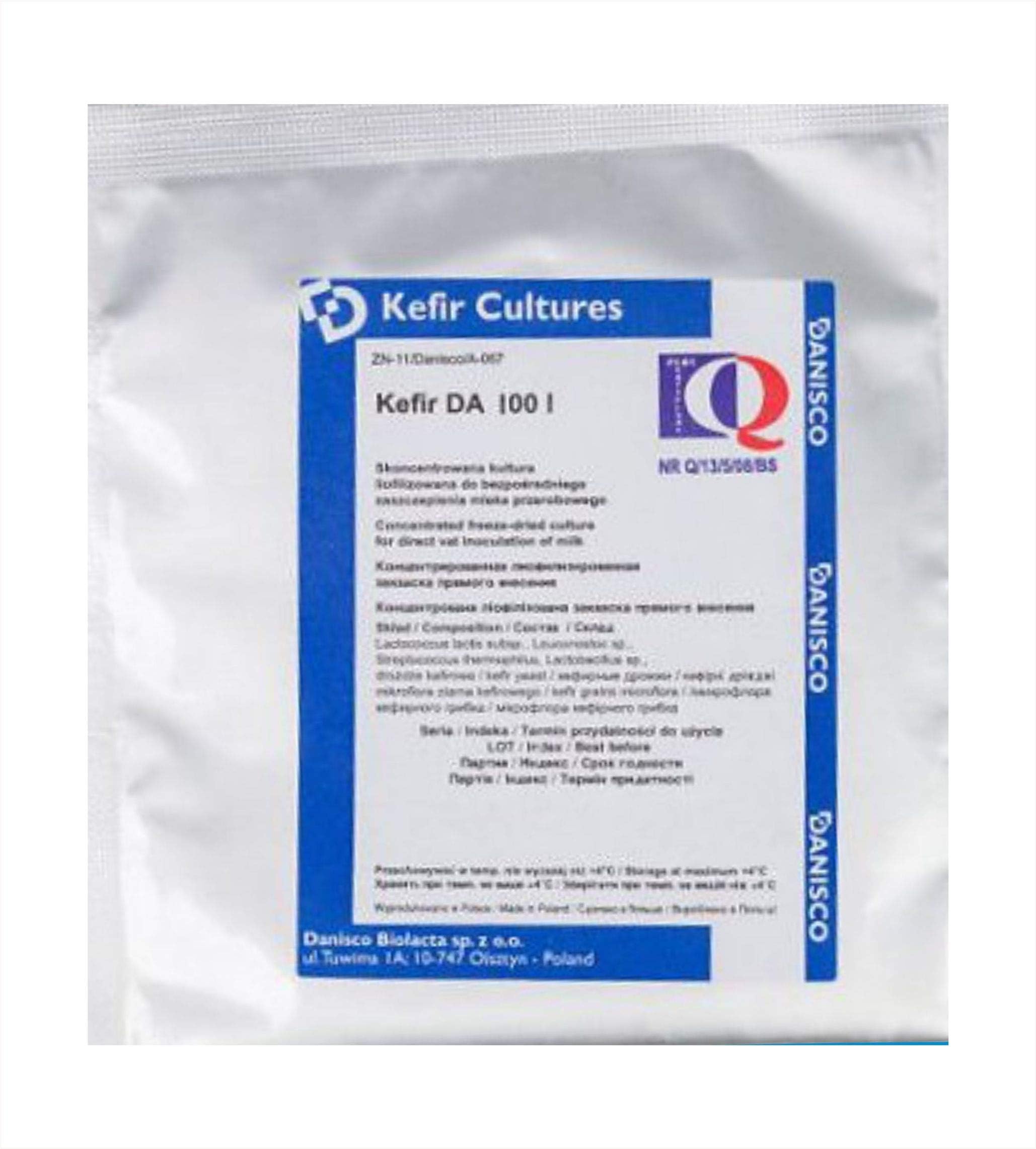 Kefir Culture - Direct inoculation of the milk. - Freeze Dried Sachet-Kefir Da f. 100L