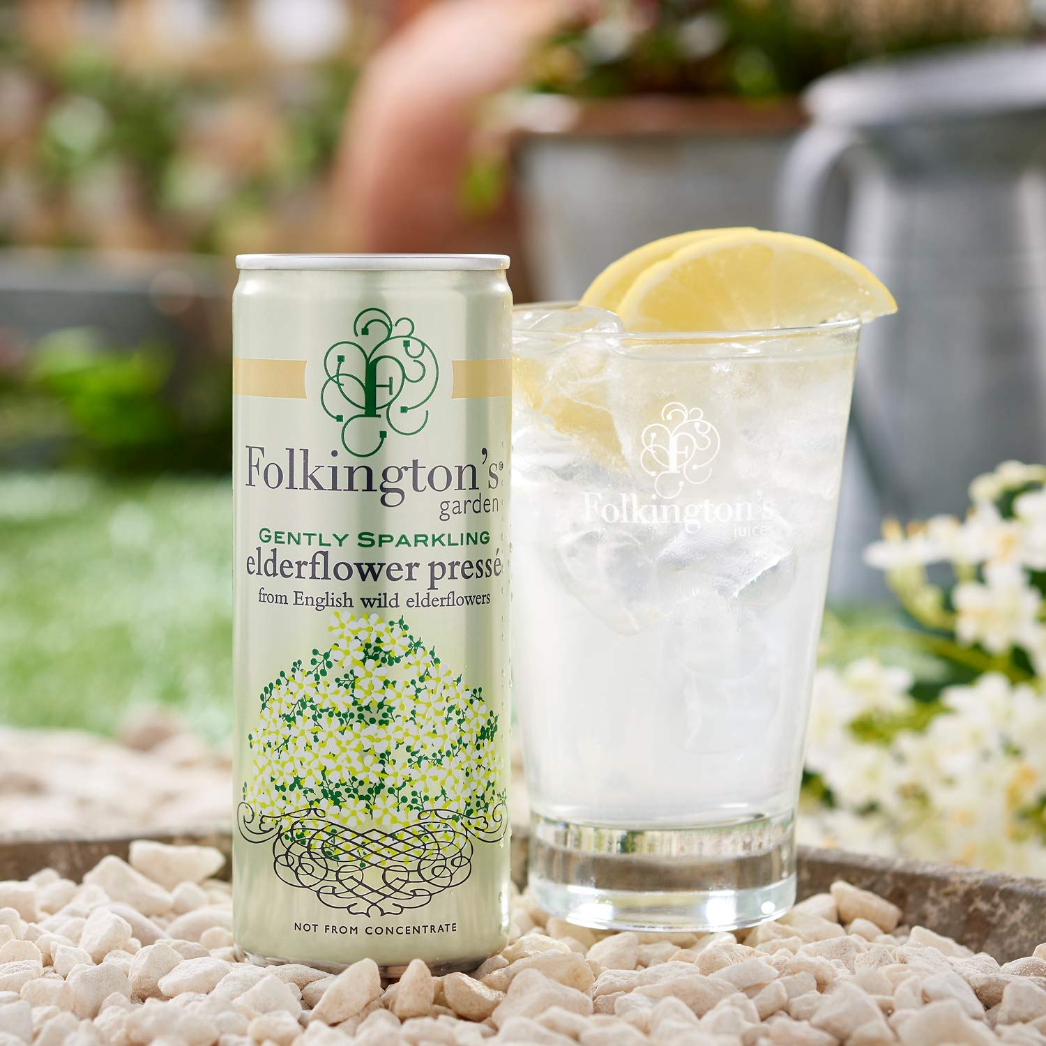 Folkington's - Pressé con fiori di sambuco, 100% naturale, 250 ml, 12 pezzi