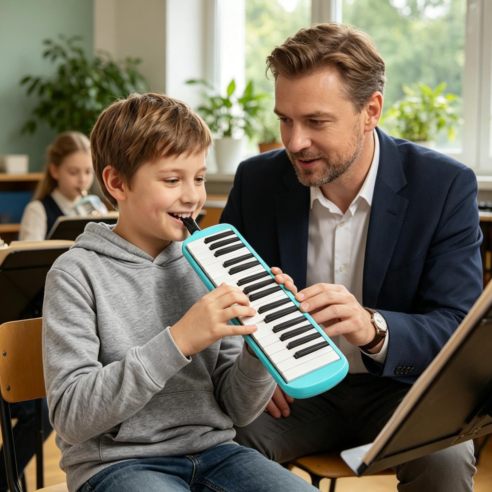 Tastiera Pianoforte A 32 Tasti Tastiera Giocattolo Portatile 32 Tasti per | Piccoli Strumenti Musicali per Adolescenti, Ragazzi, Uomini, Istruzione, Aula, Cas