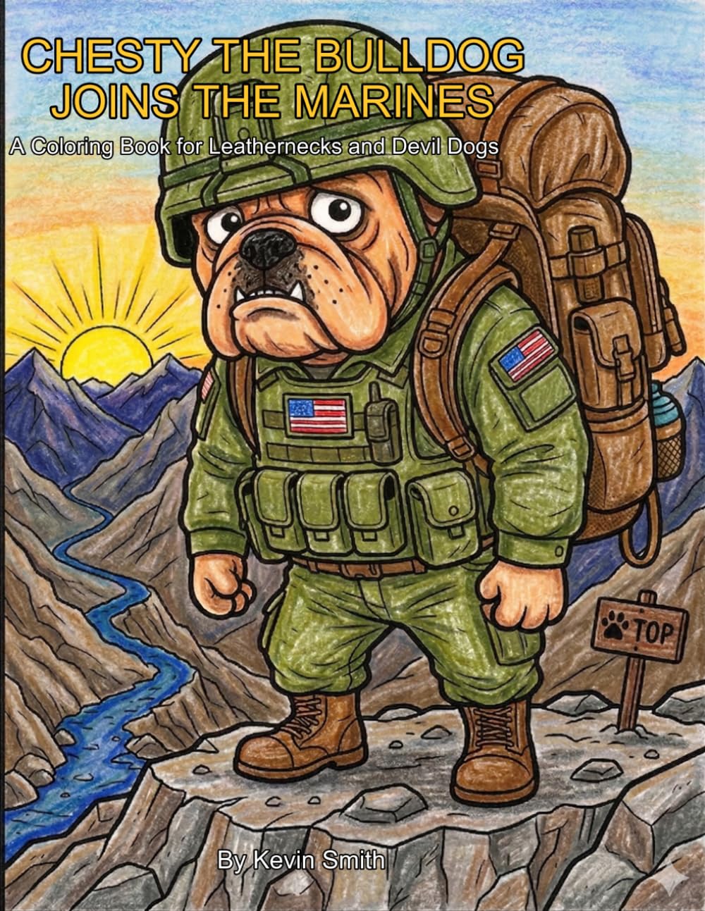 Chesty the Bulldog Joins the Marines: A Coloring Book for Leathernecks and Devil Dogs (Military Menagerie)
