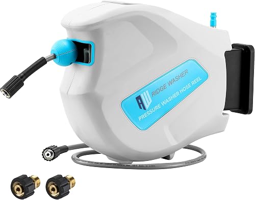 RIDGE WASHER Pressure Washer Hose Reel, 65 FT X 1/4''