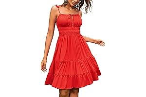 Sensual Summer Milk Maid Dress with Ruffle Details