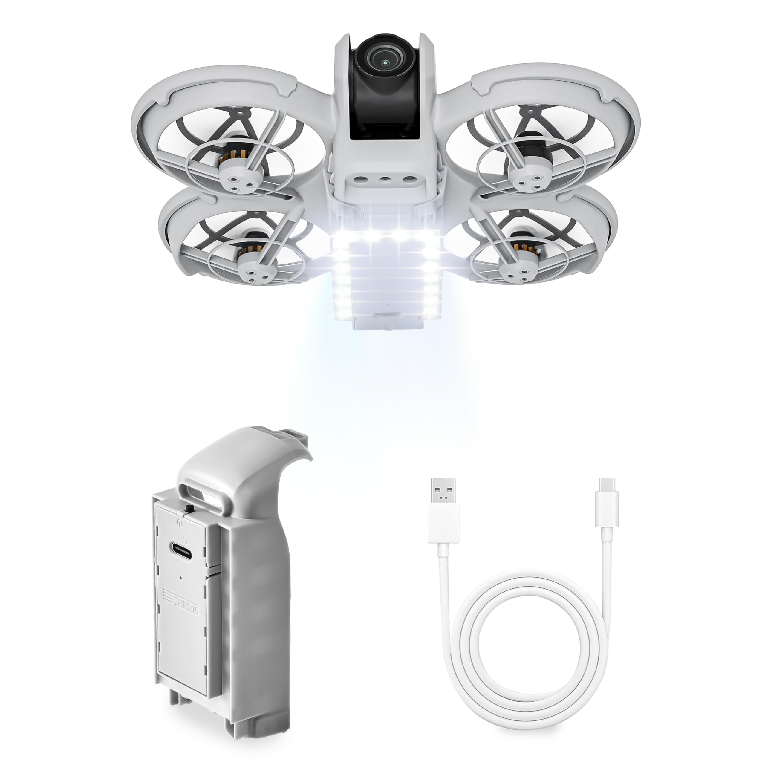 STARTRC Neo Suspensión plegable pierna extendida con flash LED luces de suspensión para DJI Neo Accesorios