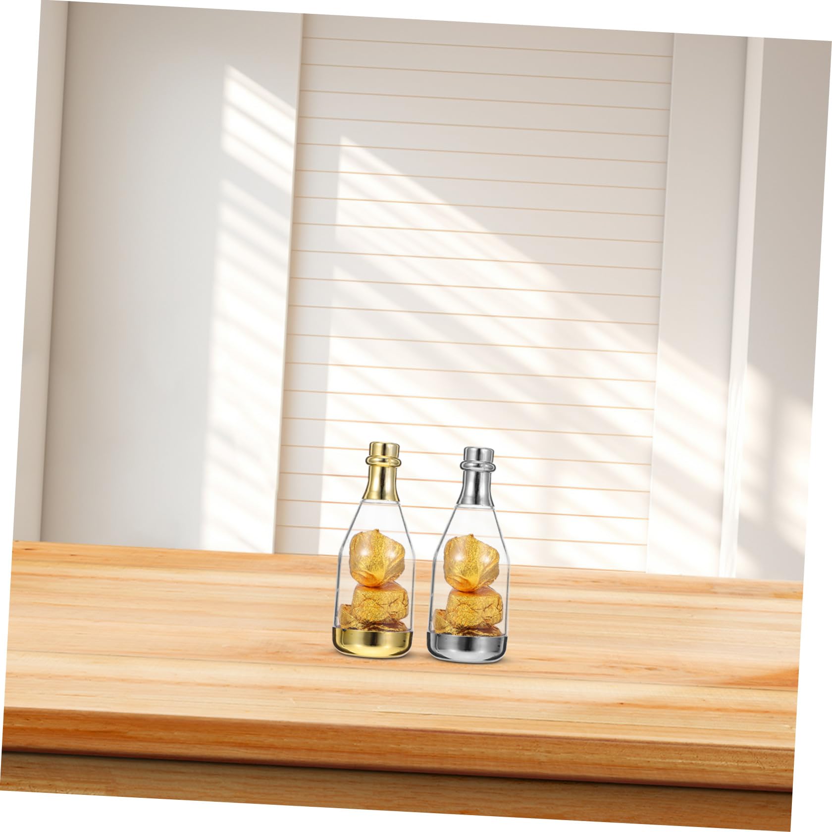 HEANUJJ 20 Cajas de Dulces Forma de Botella de Plástico para Regalos de Boda y Fiestas, Ideales para Packaging y Detalles Decorativos