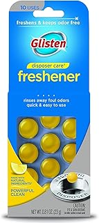 Glisten GLISTEN-DPLM12T-3/PACK Disposer Care Garbage Disposal & Drain Freshener Capsules, Lemon Scent, 3 Pack, 0.81 Ounce (Pack of 3), 2 Ounce