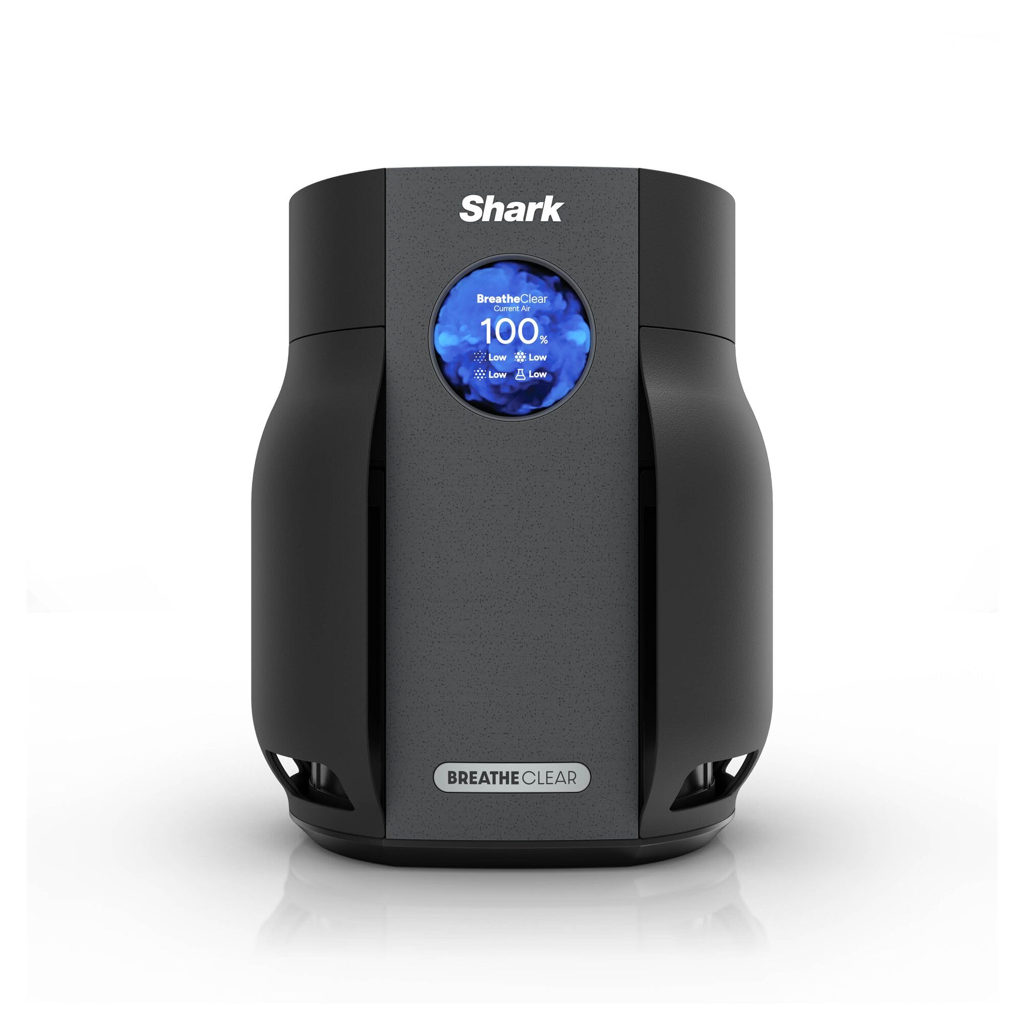 Shark BreatheClear Compact Air Purifier with NeverChange6 Exceeds HEPA Filter Standards, Automatic Sensing, Small Room Coverage, Charcoal, HP062UKBK
