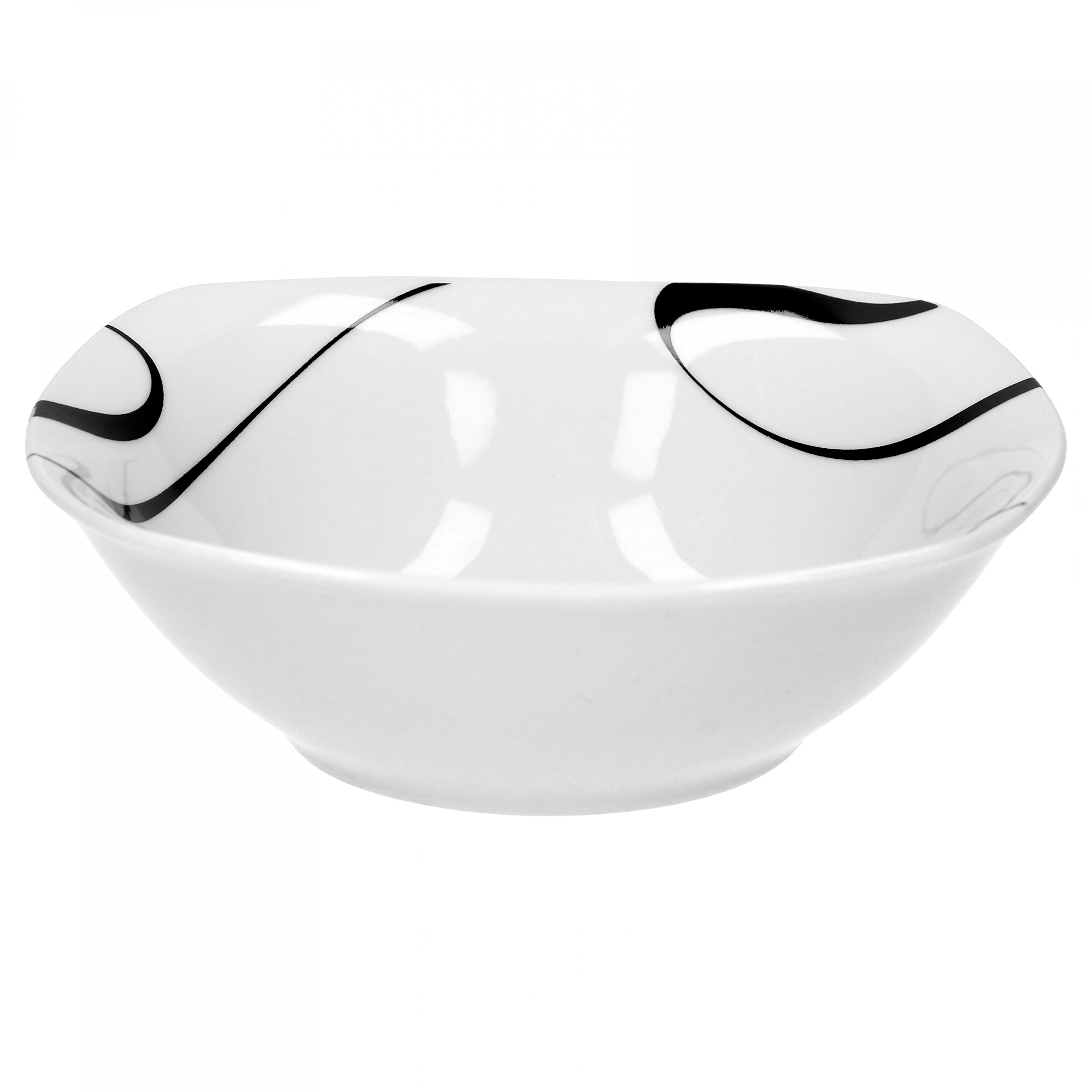 Lot De 6 Bols à Céréales De Noël - Porcelaine Avec Motif Panda - 600 Ml - Vaisselle Festive Pour Petit-Déjeuner