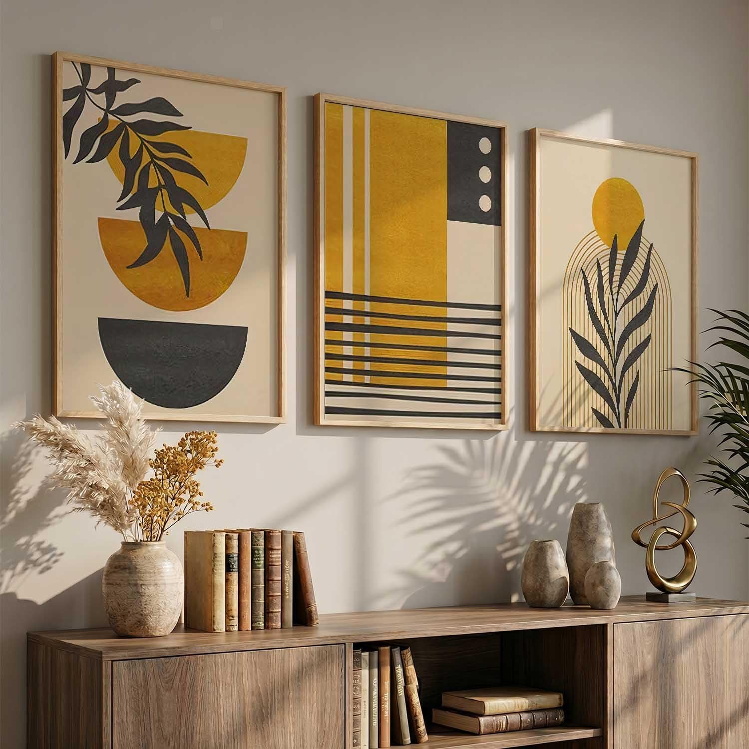 Bohemian Wall Art Set - 3 Framed Prints -24