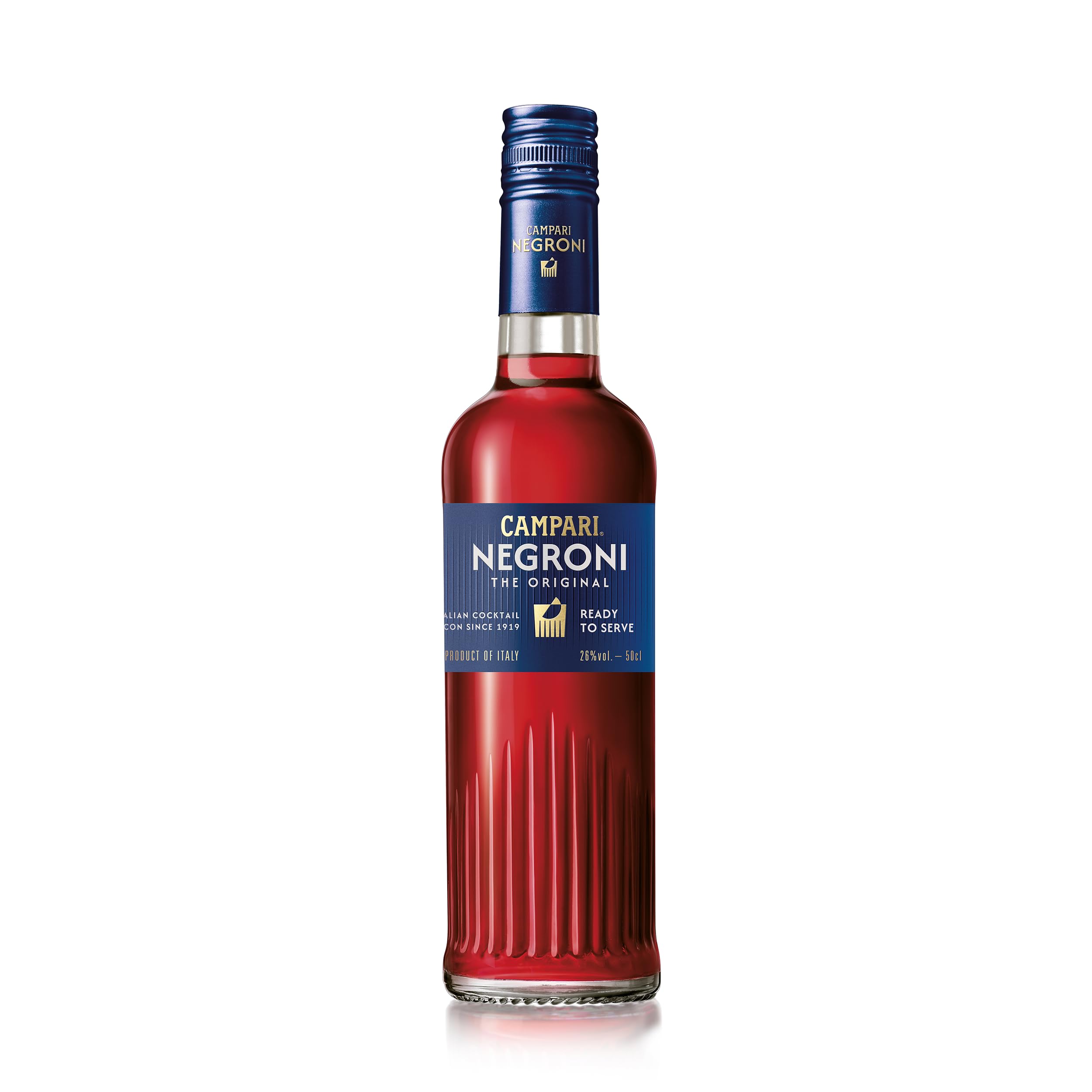 Campari Negroni 50 cl, 26% ABV - Ready to Drink Italian Cocktail