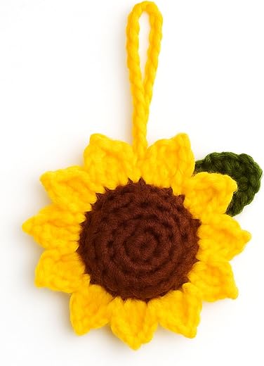 TinyHugs Crochet Keychain: Cutie Turtle Compact Size (2.5") Blue &amp; White | Premium Yarn | Empowering Artisans | Fashion Ac