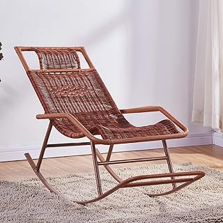 LERDBT Mecedoras Cómoda Silla de Relax Mecedora, Silla de salón Cómodo (Color : Antique Color, Size : M)