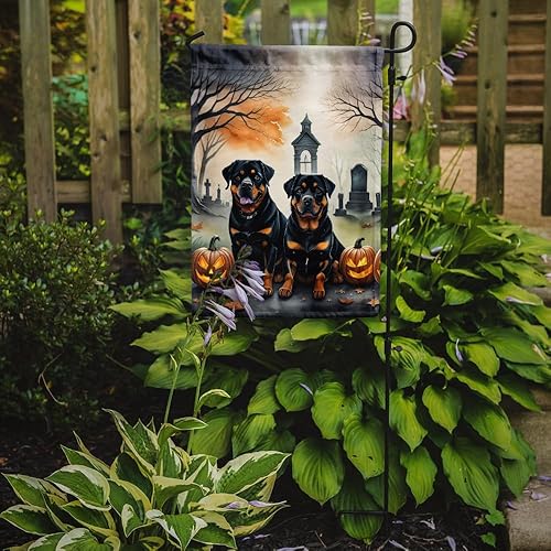 Miniatura 106 de Caroline's Treasures DAC2011GF - Bandera decorativa para jardín de Halloween con diseño de beagle para jardín, jardín, jardín, jardín, multicolor