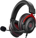 EKSA E900 PC Gaming Headset, Gaming Headphones with Detachable Noise Canceling Microphone, Stereo Sound, 3.5mm Jack Computer Headphones for PS4, PS5, Xbox One, Laptop (Purple)
