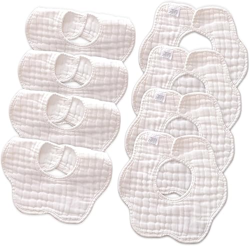 Miniatura 9 de Baberos de muselina para bebé para babeo y dentición Baberos para babeo de recién nacido para bebé niña o niño
