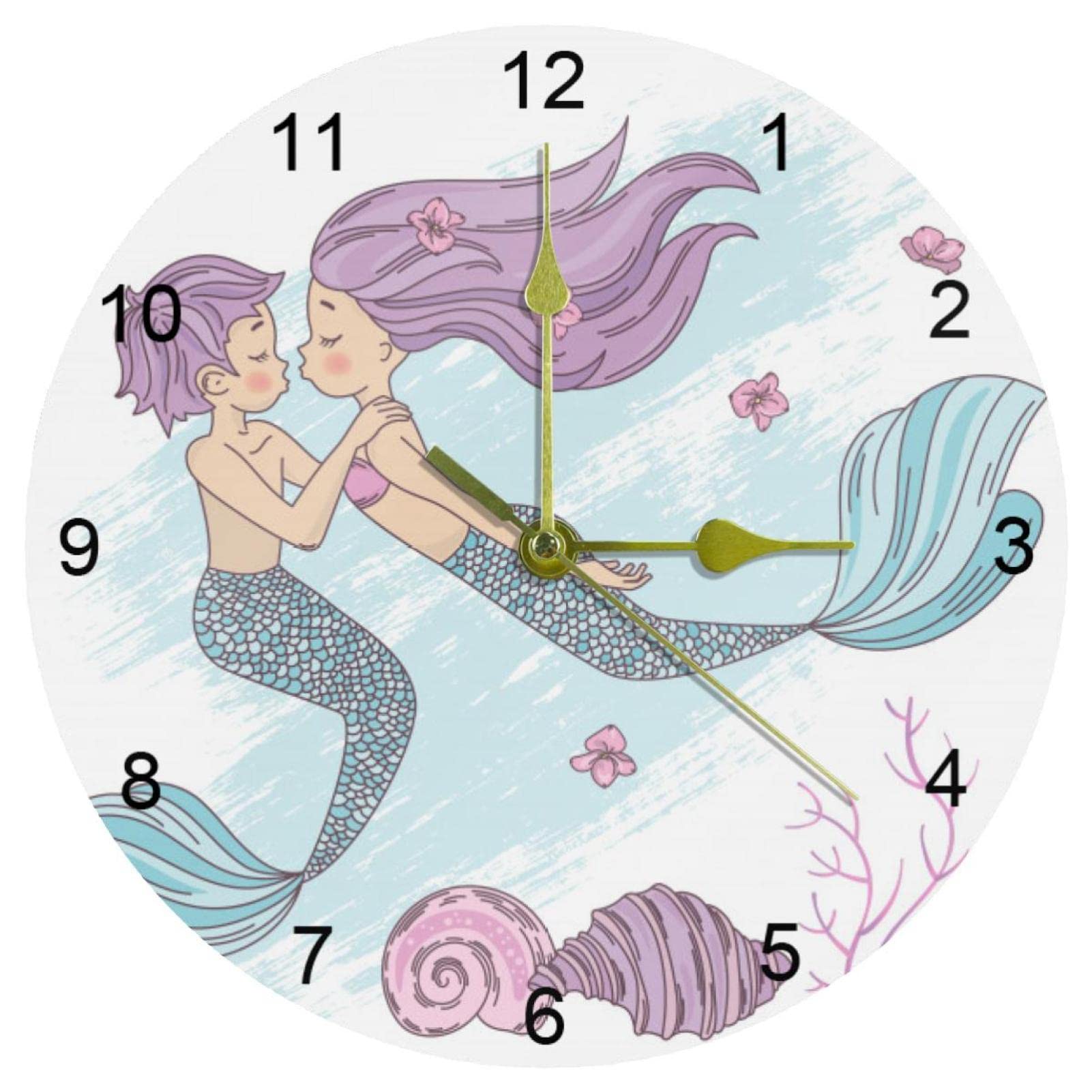 Horloge murale ronde idéale pour décorer et rythmer la cuisine ou le salon familial
