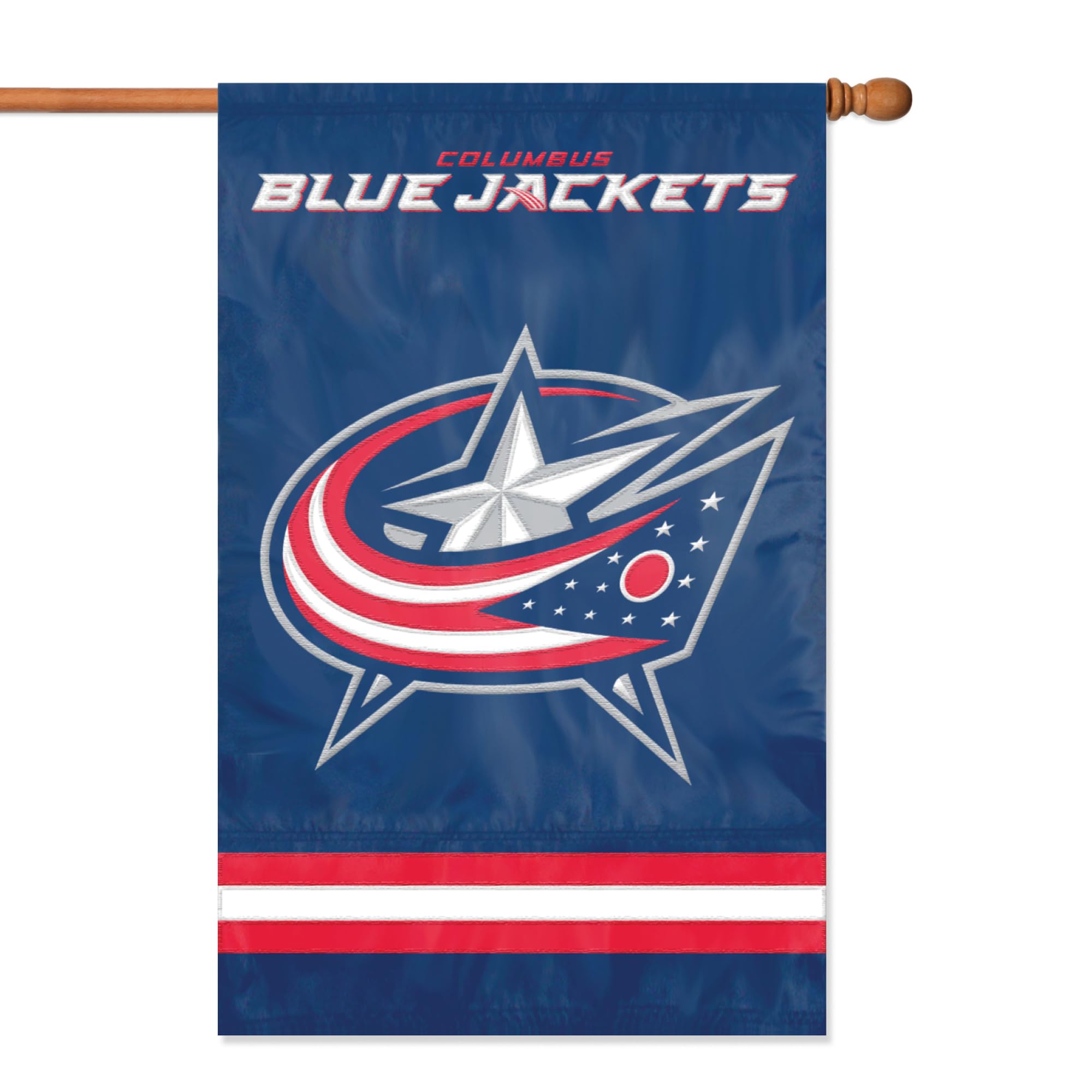 Party Animal NHL Team Flag, Double-Sided, Columbus Blue Jackets