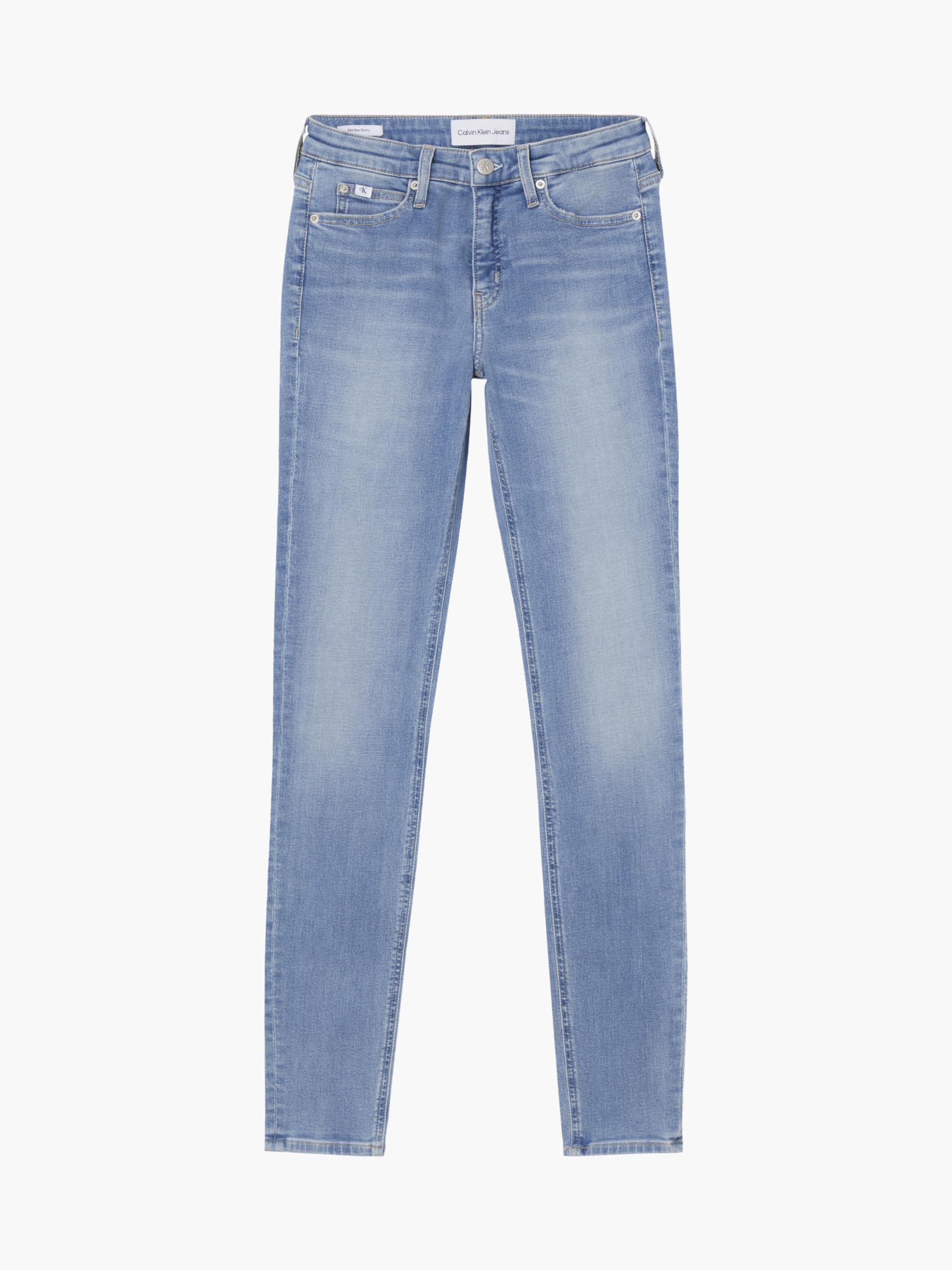 Calvin Klein Jeans Women's Mid Rise Skinny J20j221580 Pants, Denim (Denim Light), 34W / 30L