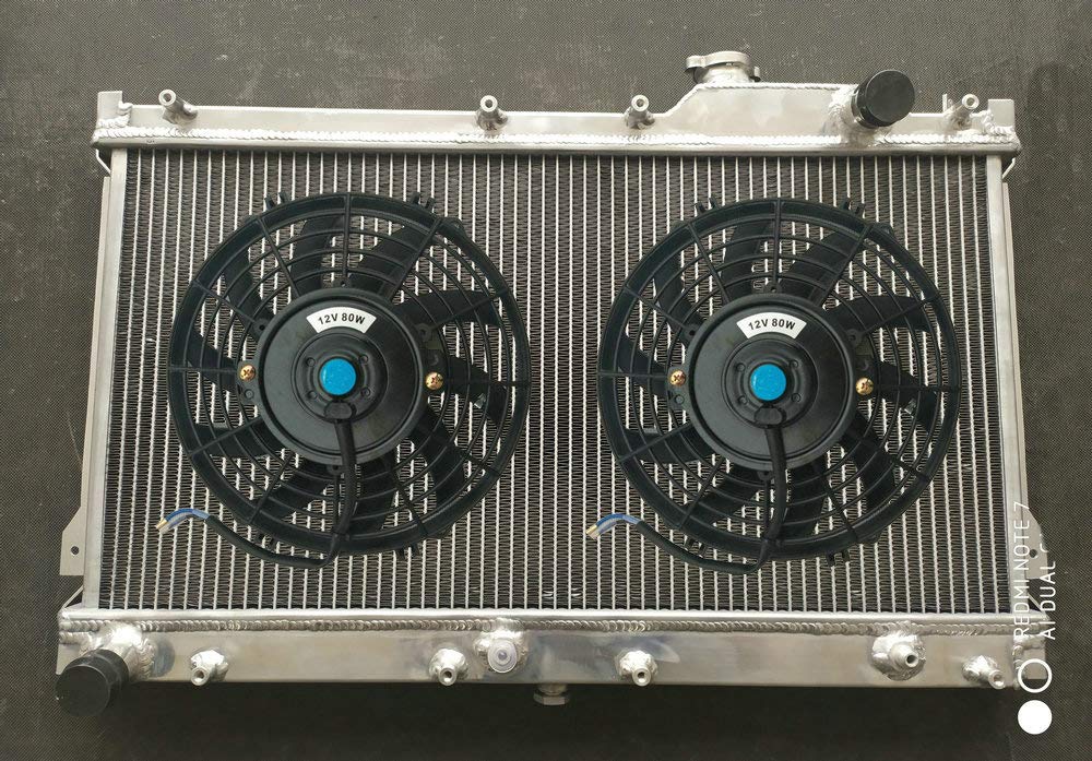 Radiatore In Alluminio 2 File Per Mazda Miata MX-5 NA 1.6/1.8 – 660x420x60mm, Sostituto OEM BPE815200, Eunos Roadster