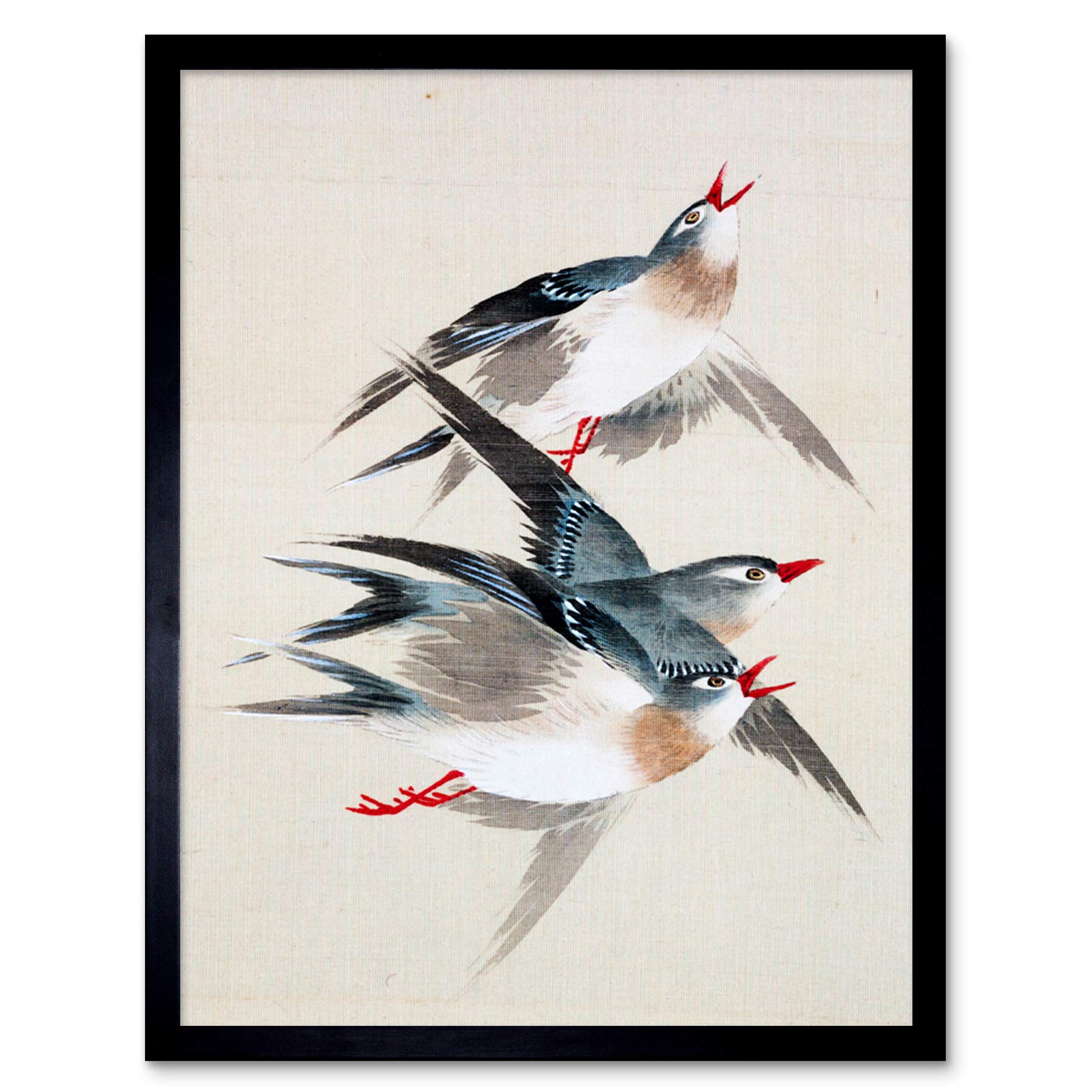 Amazon.com: Artery8 Okamoto Pictures Flowers Birds Japanese