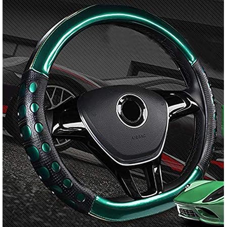Amazon Vw Dタイプハンドルカバー 取り付け簡単 レザーハンドルカバー 四季通用 滑りにくい 汚れ防止 緑 ハンドルカバー 車 バイク