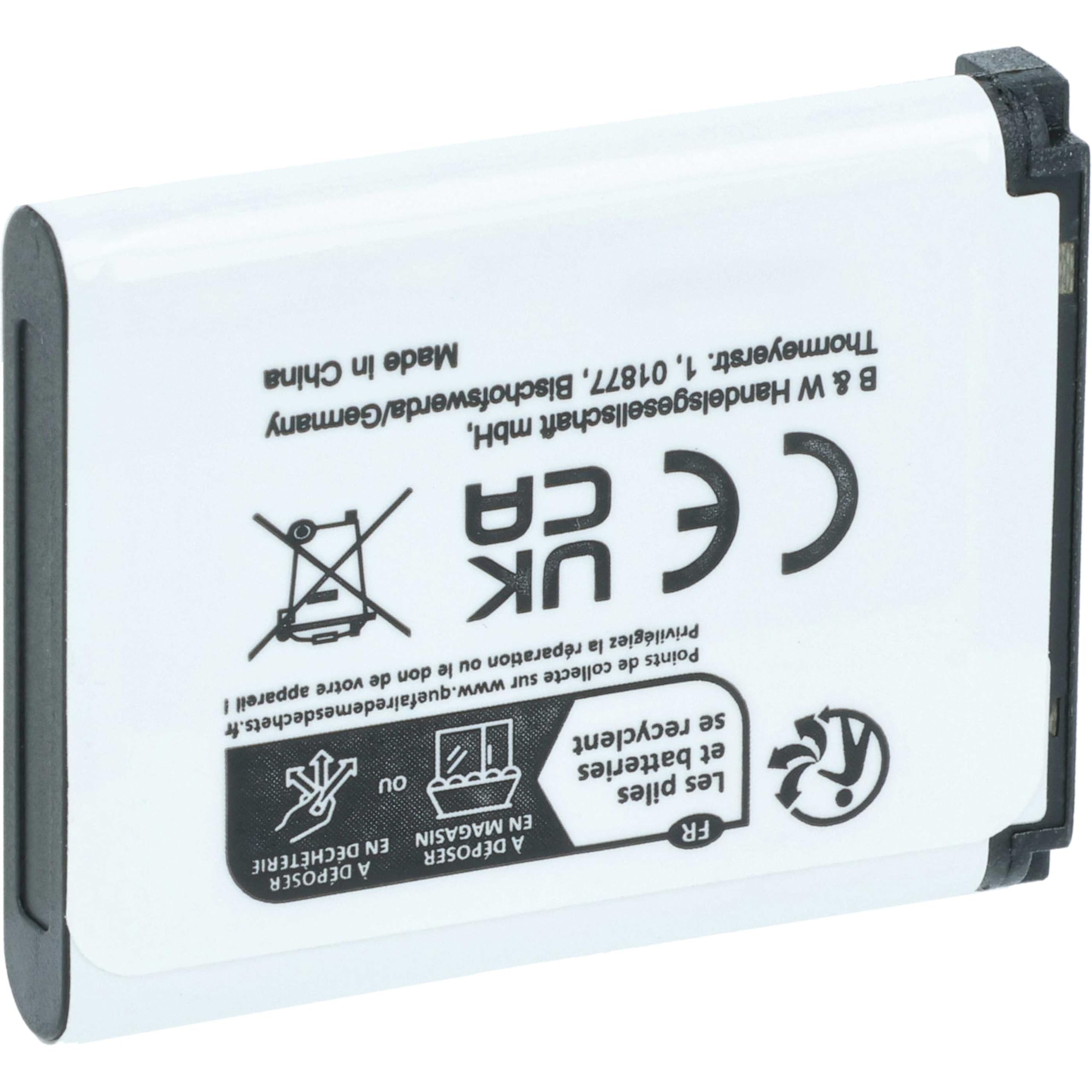 Vhbw 2x Batteria Li-Ion 650mAh Compatibile Fujifilm FinePix (NP-50, Klic-7004) Per F60, F70, F80, F600EXR