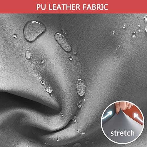 Miniatura 4 de GUYIRT Fundas impermeables de piel sintética para sofá esquinero, fundas de sofá modulares para mascotas, fundas de sofá antideslizantes en forma de