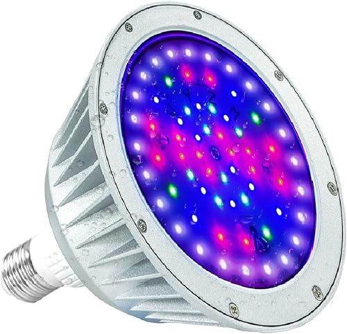 Upgraded LED Pool Light Bulb for Inground Pool, 12V 40W RGB Color Changing Swimming Pool Lights for inground Pool, Pool Light Bulb E26 Replacement for Pentair and Hayward (12V-RGB+White)