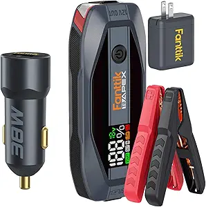 Fanttik T8 APEX 2000A Jump Starter and CC38 USB C Car Charger Dual Port