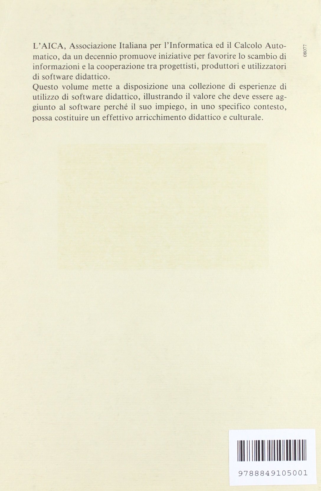 Software didattico '94. Documentazione di esperienze