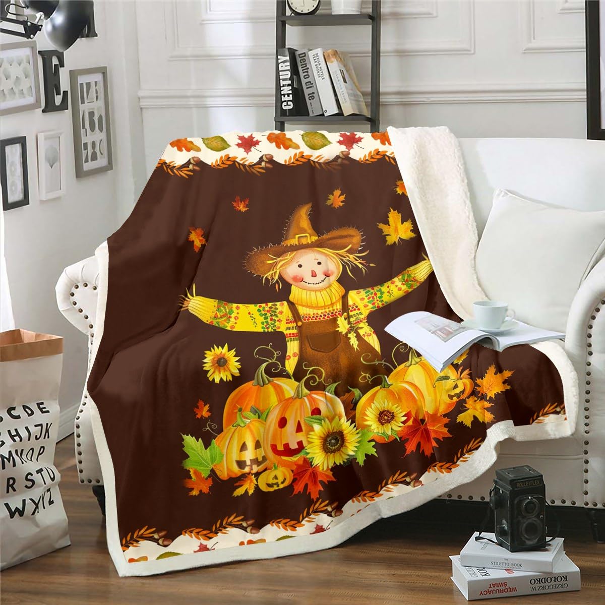 Fall-Themed Throw Blankets