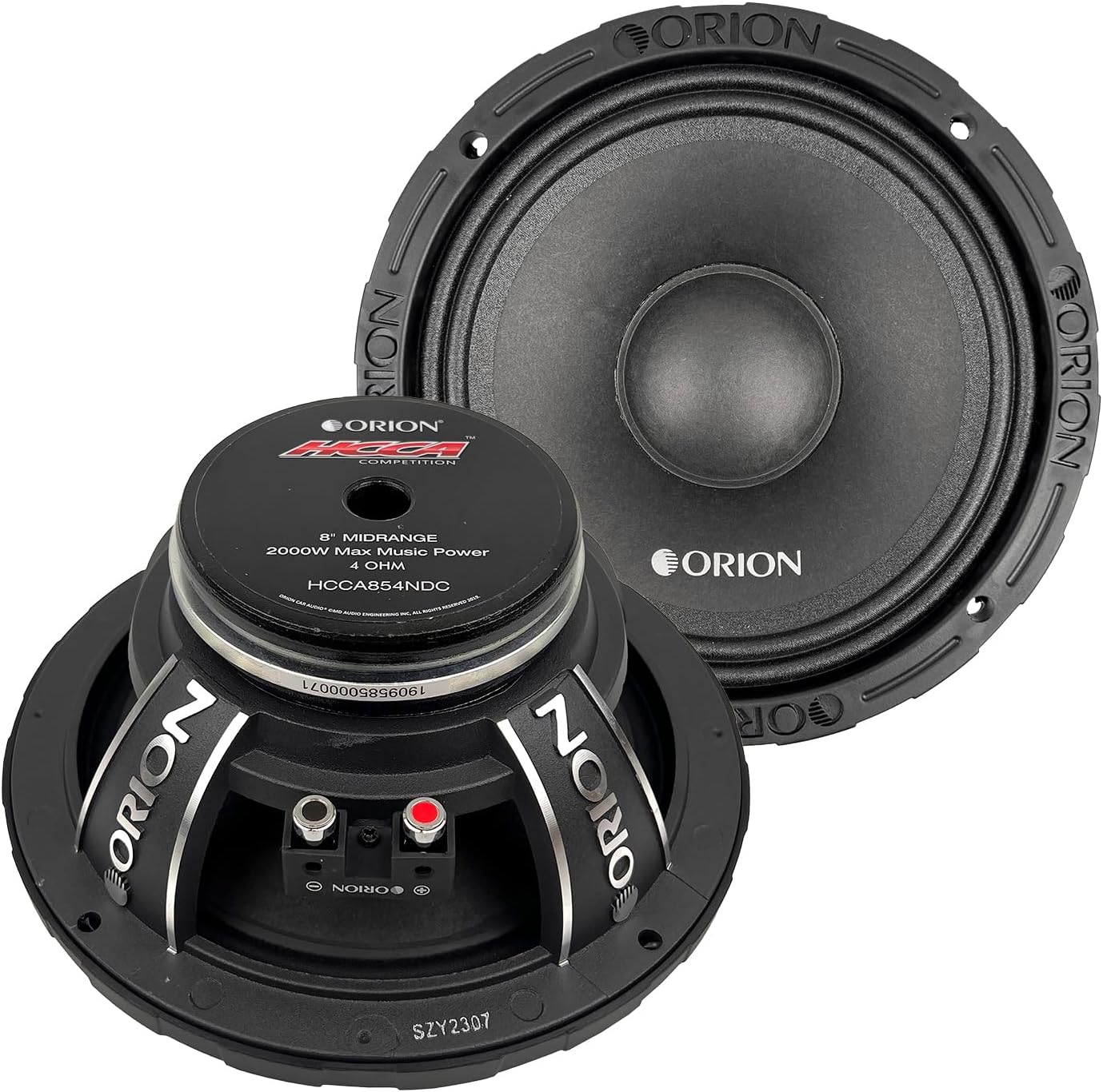 ORION HCCA64NDC HCCA Series 6.5” Ultra Efficient Neodymium Midrange Dust Cap Loudspeaker, 1400W Max Power, 350W RMS, 4 Ohm, 1.5” Voice Coil - High Output Pro Car Audio, Premium Quality Speaker (Pair)