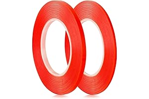 BAOFALI Double-Sided Red Line Tape: Super Sticky Adhesive for Intricate Creations