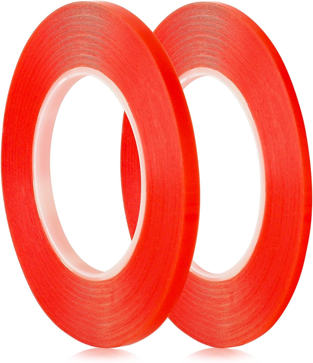 BAOFALI 2Pcs Double Sided Red Line Tape；2 Size Heat