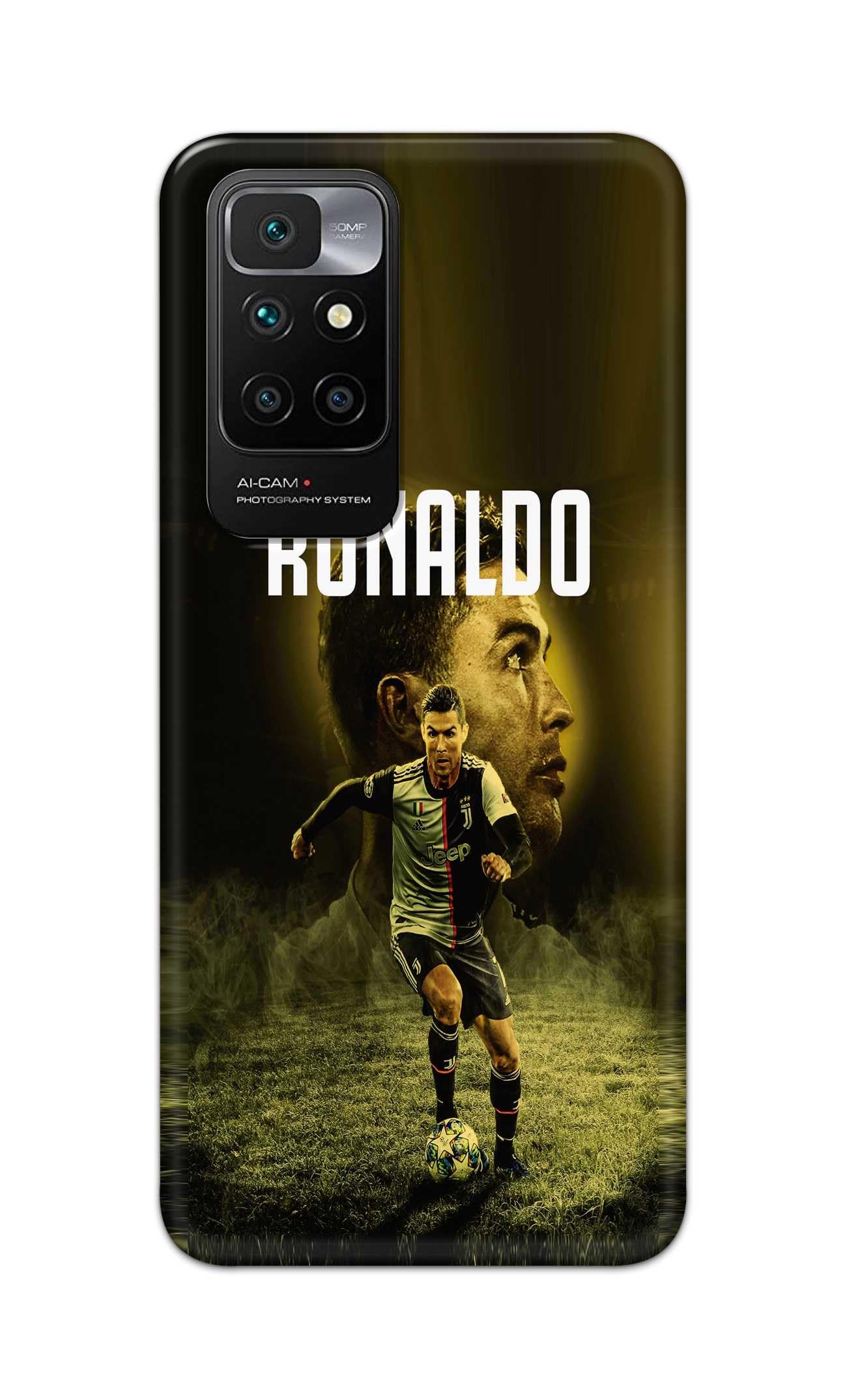 Printed Hard Back Cover for Mi Redmi 10 Prime Back Cover (Famous Football Player) -280724(LX)