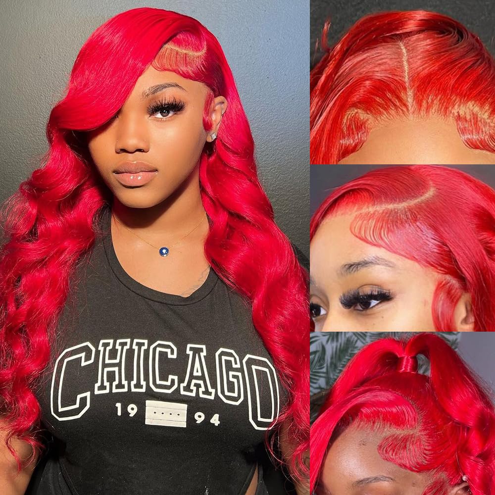 Avolo Red Lace Front Wigs Human Hair Red Wig Human Hair