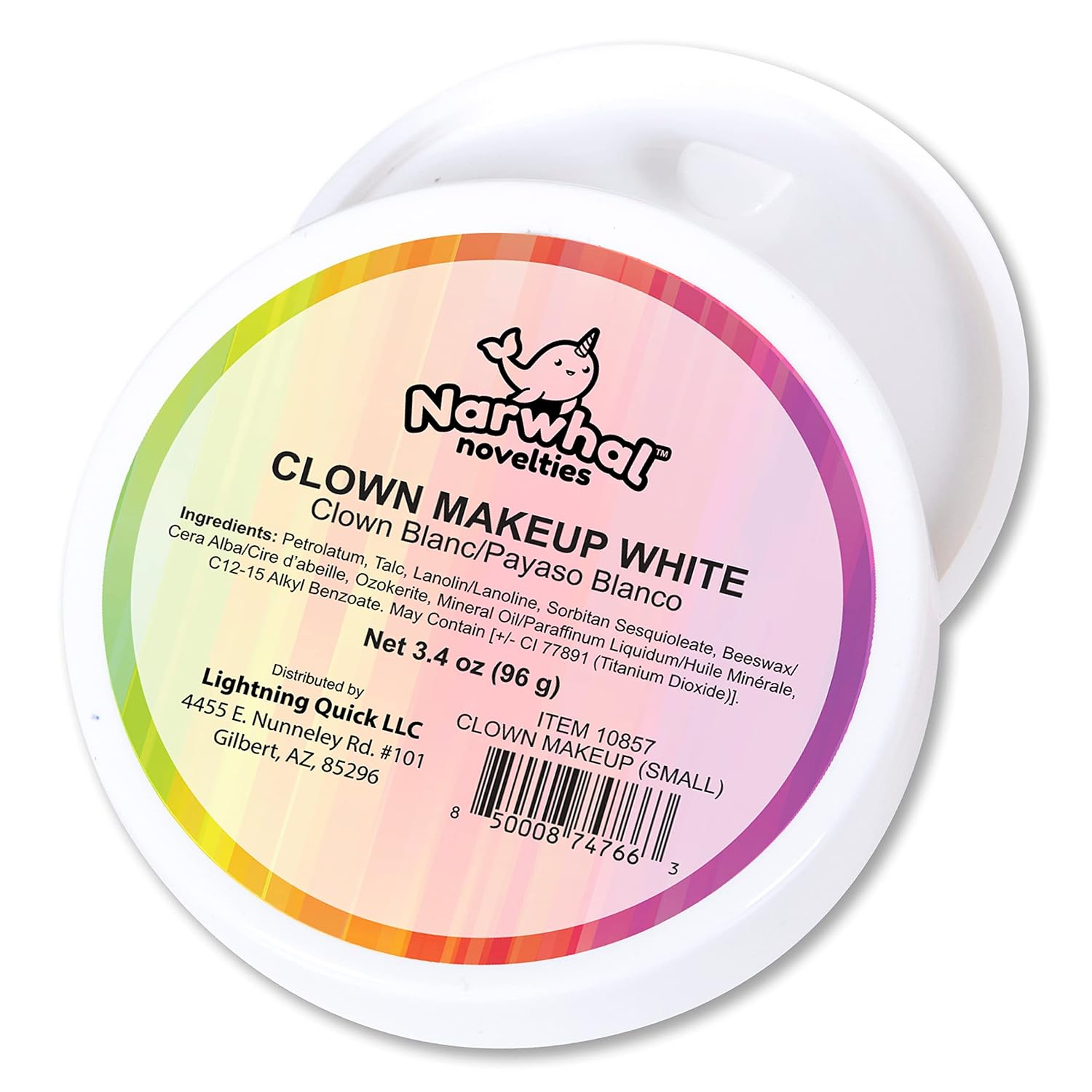 Counterfeit Blonde Clown White Makeup (Small 3.4 Ounces)
