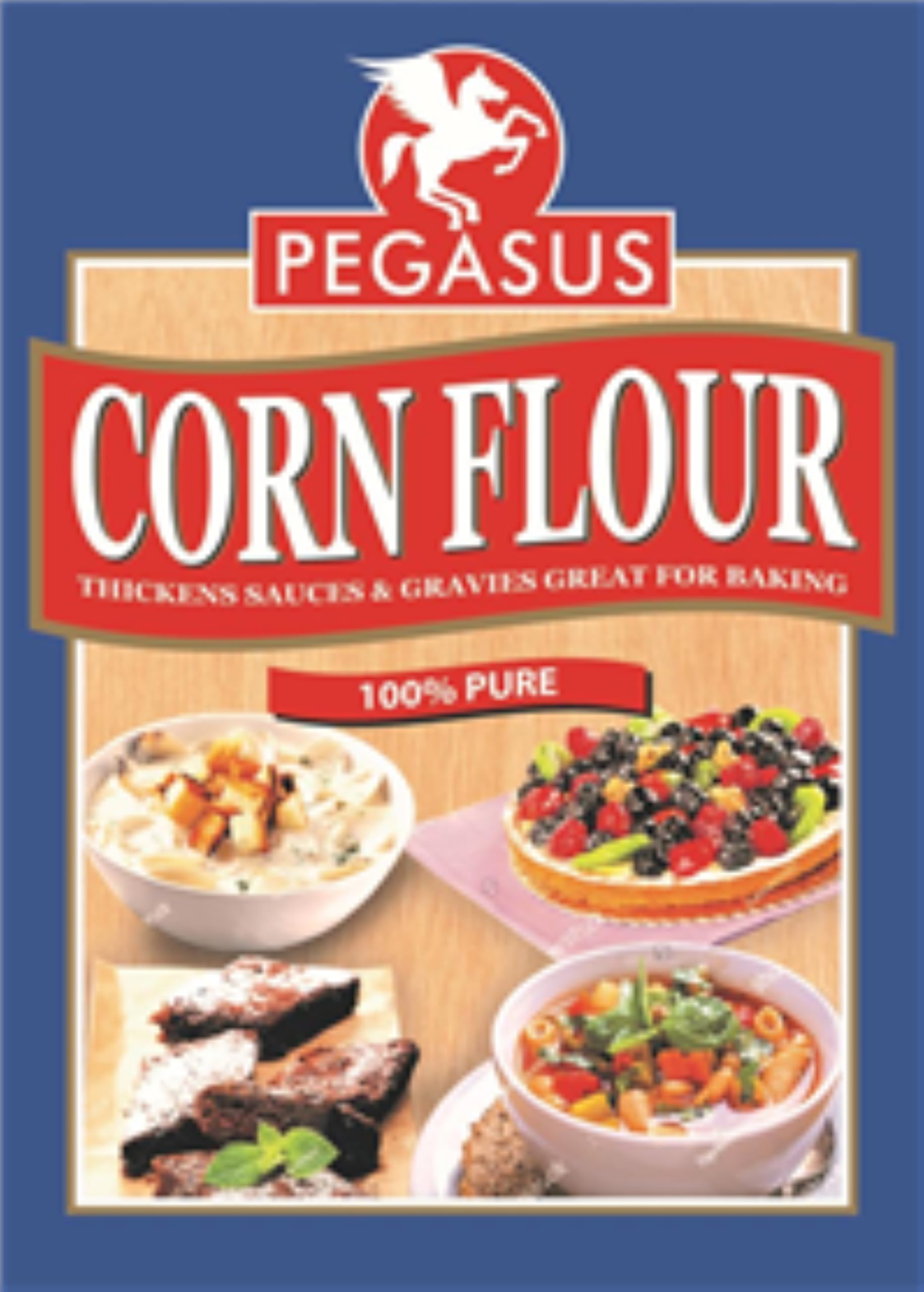Pegasus Cornflour 500g, Fine Corn Starch for Thickening & Baking